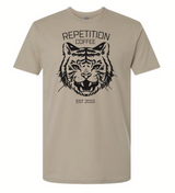 Tiger T-shirt - Black on Tan
