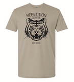 Tiger T-shirt - Black on Tan