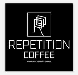 Repetition Coffee Roasted in Lawrence, KS sticker